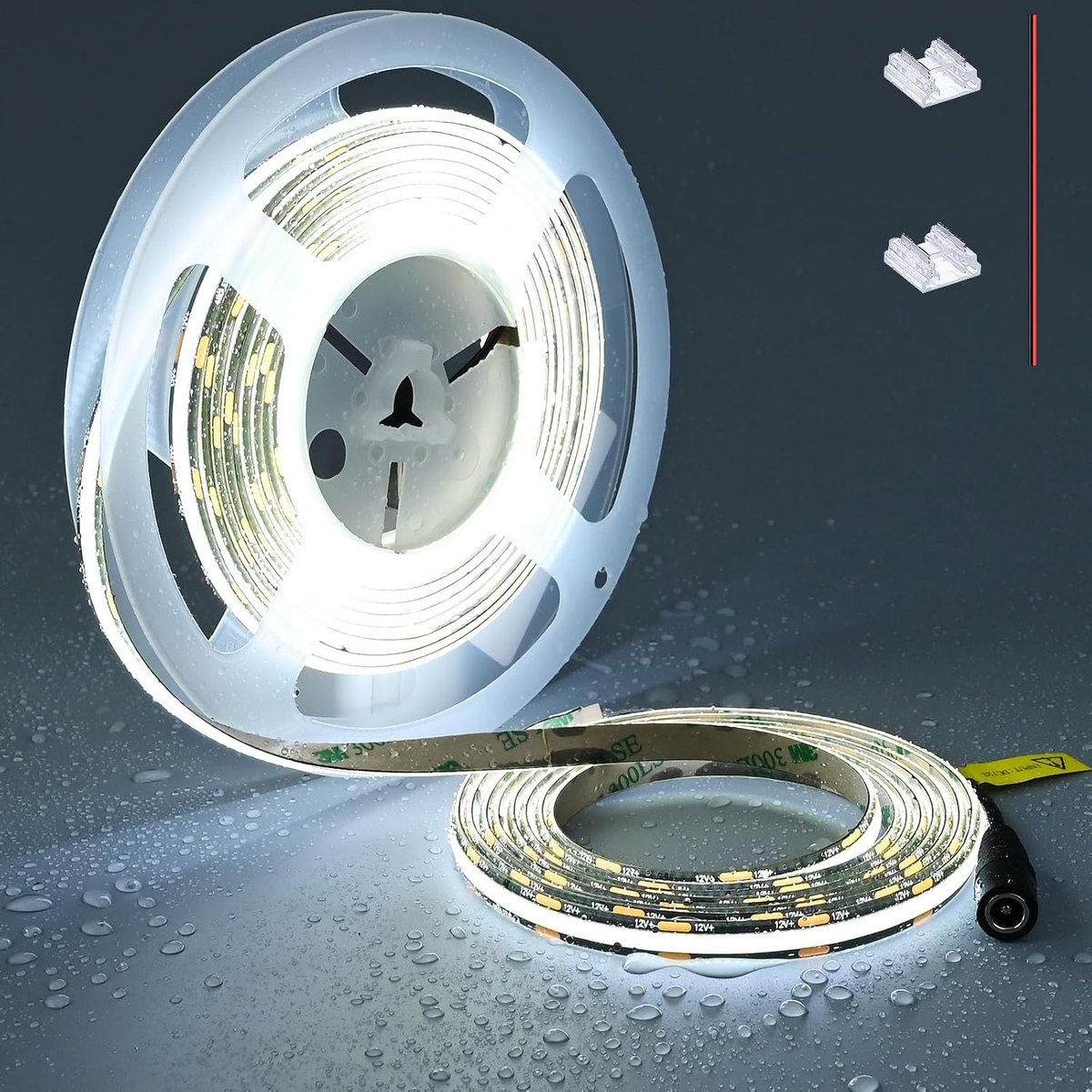 LED strip 5M dimbaar - koud wit - IP65 waterproof - flexibele verlichting voor buiten - ShopVlot