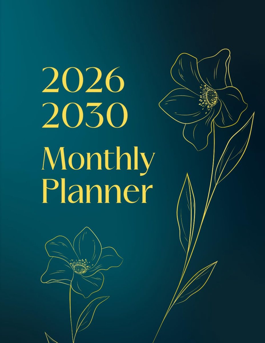 Maandplanner 2026-2030 - 60 maanden - Jaarlijkse motivatiecitaten - Perfect voor structuur en organisatie - ShopVlot