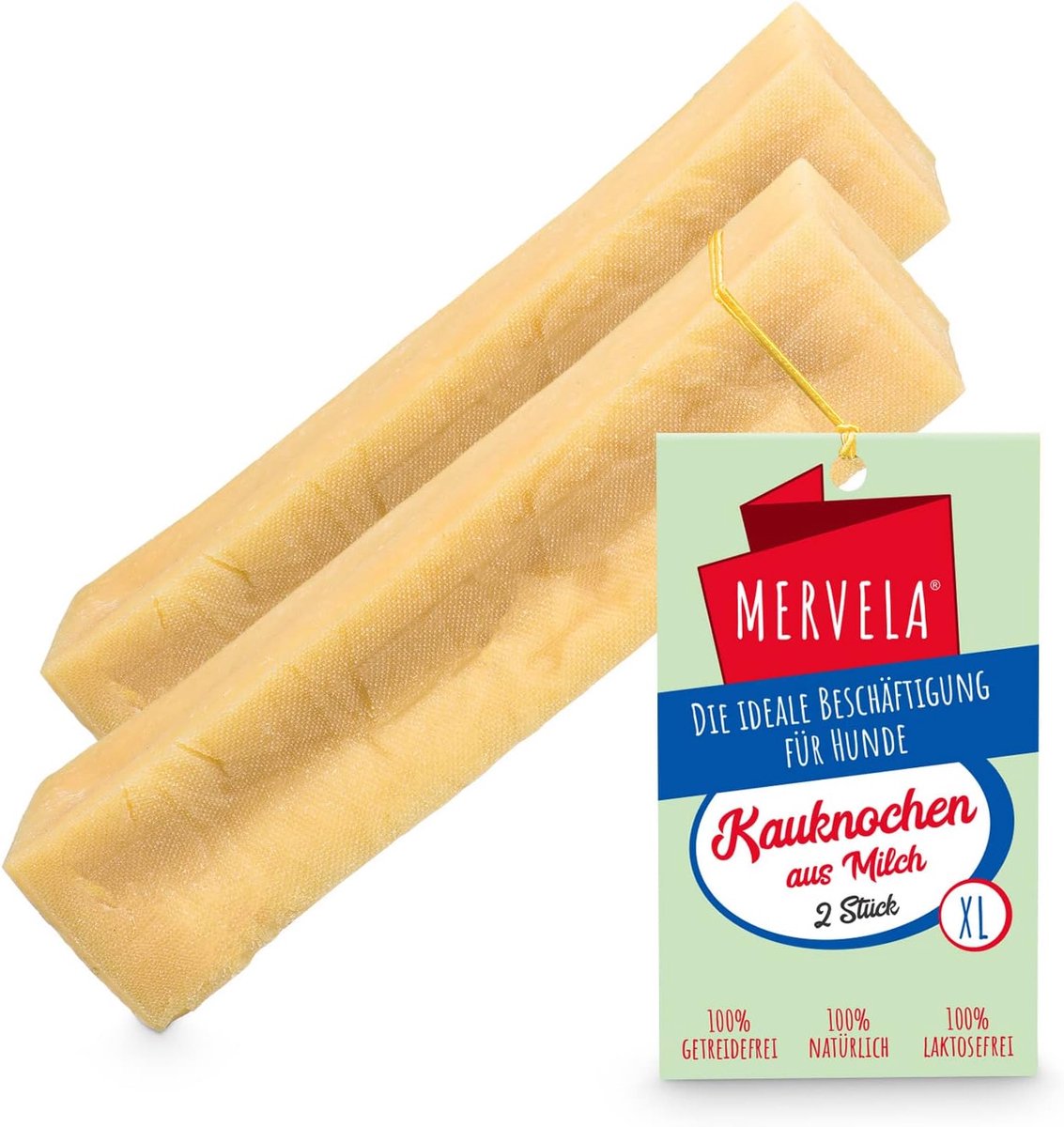 Kauwsnacks voor grote honden 123g - handgemaakt - heerlijke kaas smaak - natuurlijke tandverzorging - 1 stuk - ShopVlot