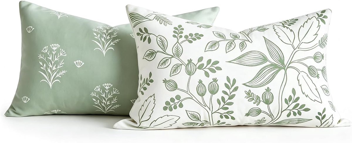 Kussenhoes 40 x 40 cm - Light Sage Green - Boho Modern - Verander je interieur met stijl - ShopVlot