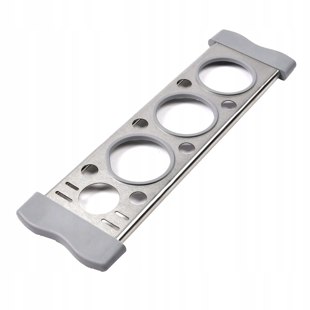 Merkloze Multifunctionele Keuken Organizer 3-in-1 - Zilver