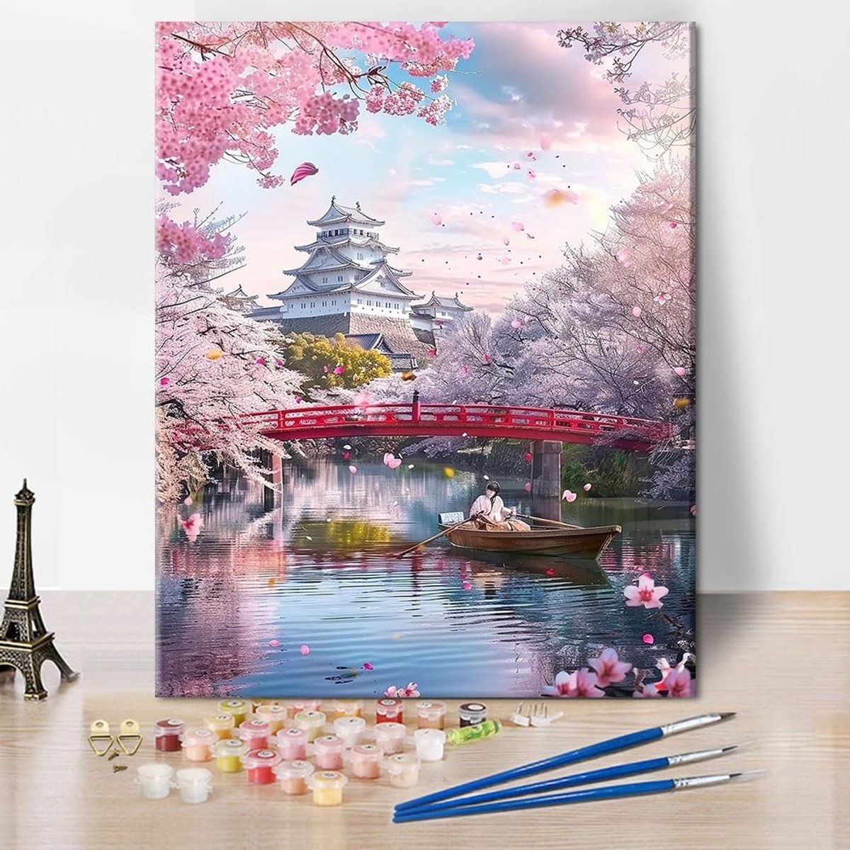 Schilderen op nummer - 40x50cm - acrylverf kit - eenvoudige DIY bloemen schilderij voor volwassenen - m-winkel