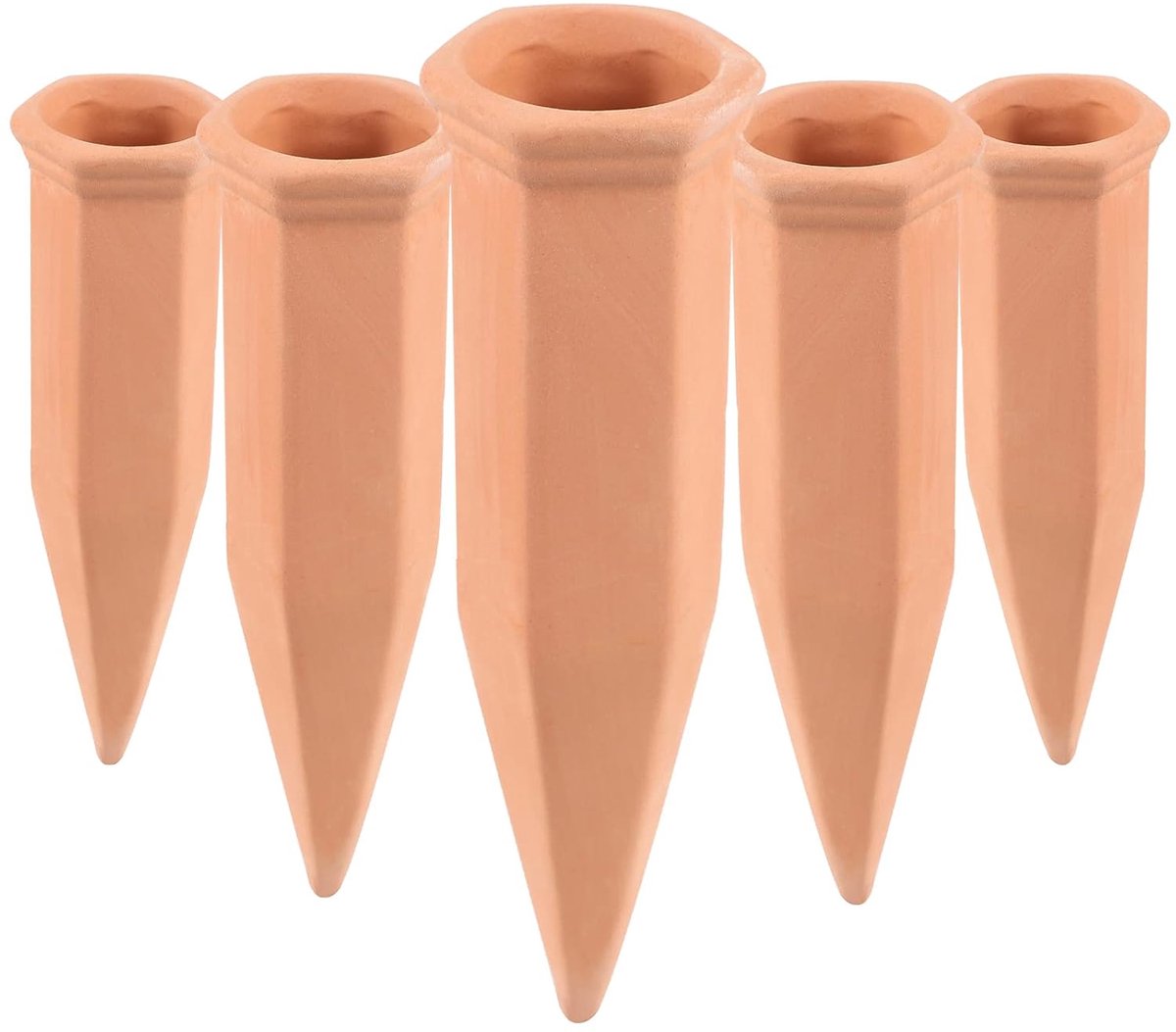 Plantenwaterdispenser 4 x 120ml - Klei - Automatische irrigatie - Ideaal voor binnen en buiten - ShopVlot