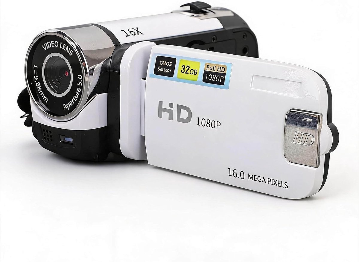 Mini DV videocamera 16MP - 16x digitale zoom - 1080P video met LCD scherm - ideaal voor reizen - ShopVlot