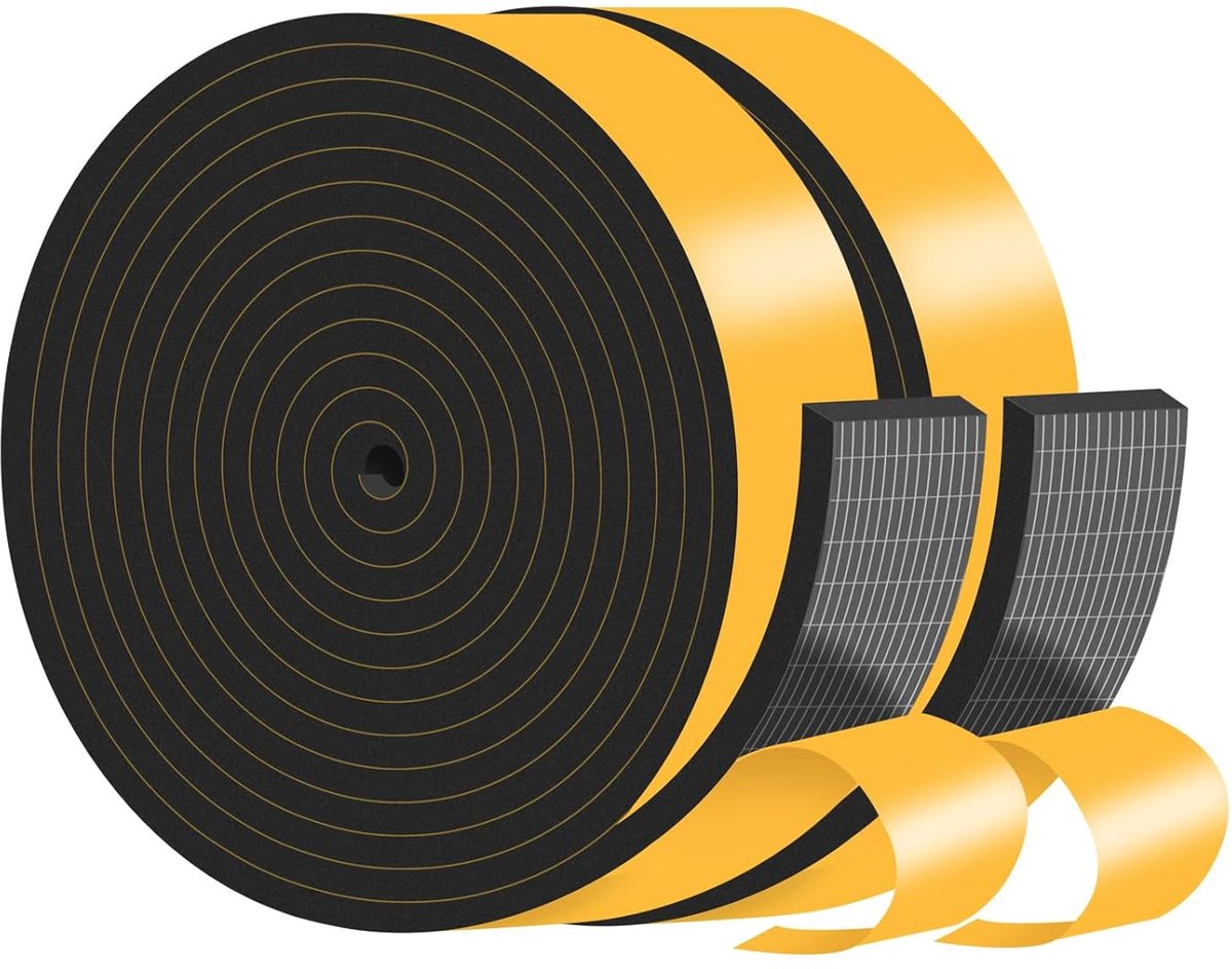 Deurafdichtingsstrip - zelfklevende foam tape - rubbere afdichting - energie besparen - ShopVlot