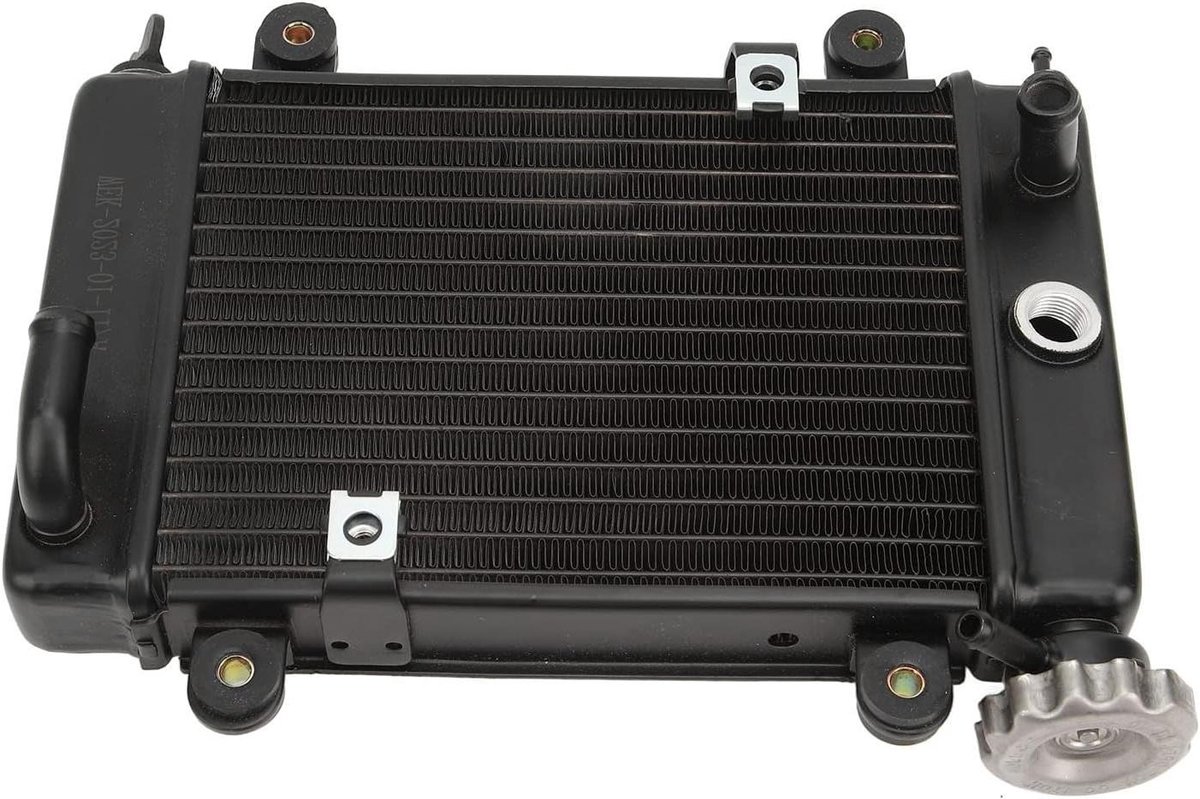 Waterkoeler Motor - Koeler ATV - Motorkoeling Optimaliseren - Aluminiumlegering - 28 x 25 x 9 cm - Zilver