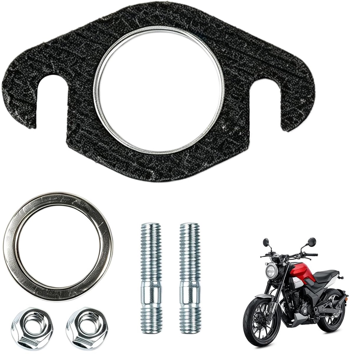Roller Krümmer Dichting 50cc - Uitlaatdichting Set M6 - Universeel Compatibel - Optimale Afdichting - ShopVlot