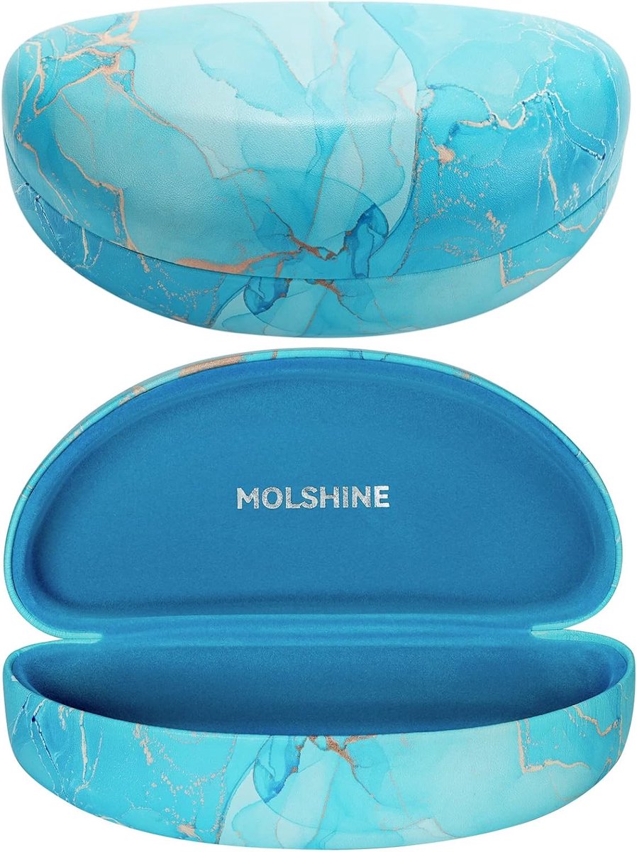 Zonnebril etui groot - hard shell - voor oversized zonnebrillen - optimale bescherming - ShopVlot