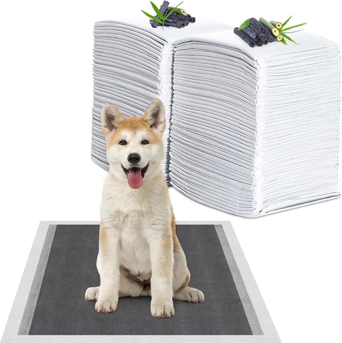Huisdier matten 60 x 60 cm - 6 lagen absorberend - geurcontrole - voor puppy's en oudere honden - ShopVlot