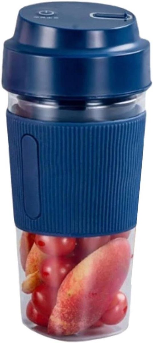 Draagbare Blender - Mini Juicer - Sap Maken - Zelfreinigend - 300ml - Blauw