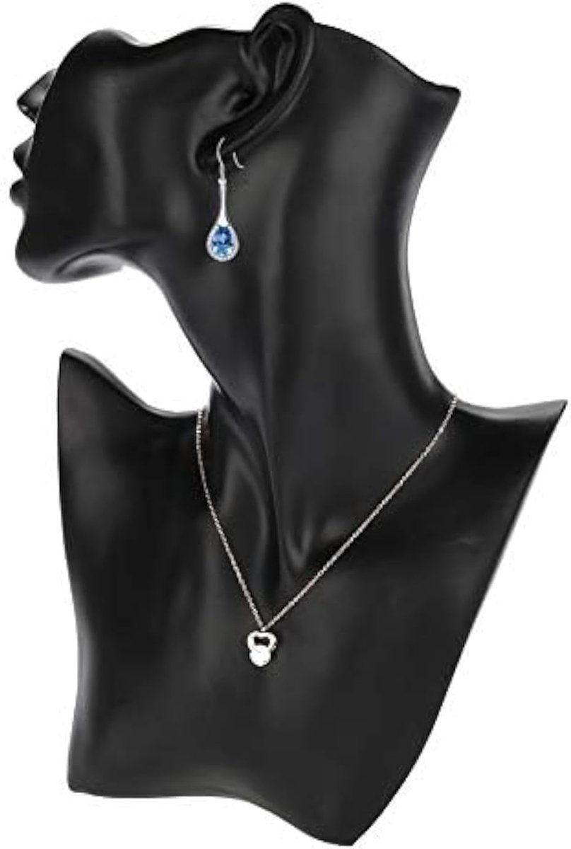 Juwelen display standaard - model bust hoofd - hoogwaardig resin - perfecte presentatie voor sieraden - SnelShoppen