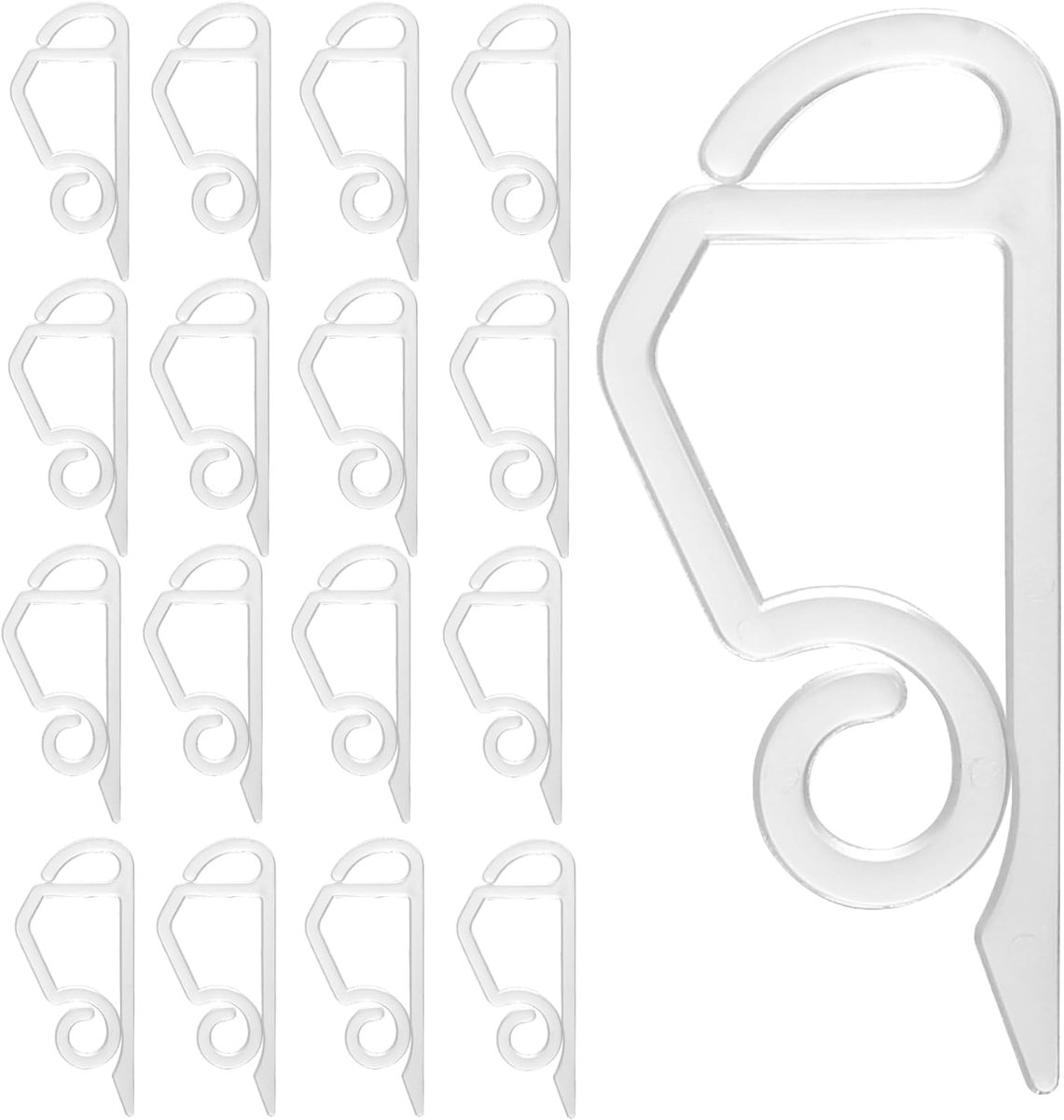 Lichtsnoeren clips 50 stuks - universele bevestiging - eenvoudig te installeren - voor sfeervolle verlichting - SnelShoppen