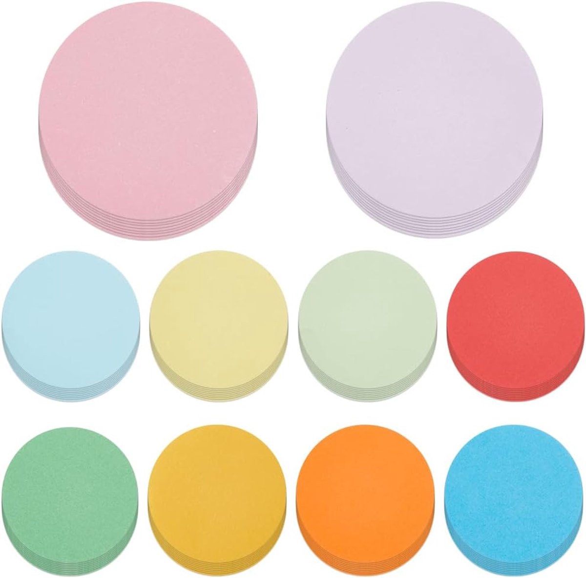 Papier Cutouts 5.5cm Rond - Kleurrijke Assortiment - Ideaal voor Schoolprojecten - SnelShoppen