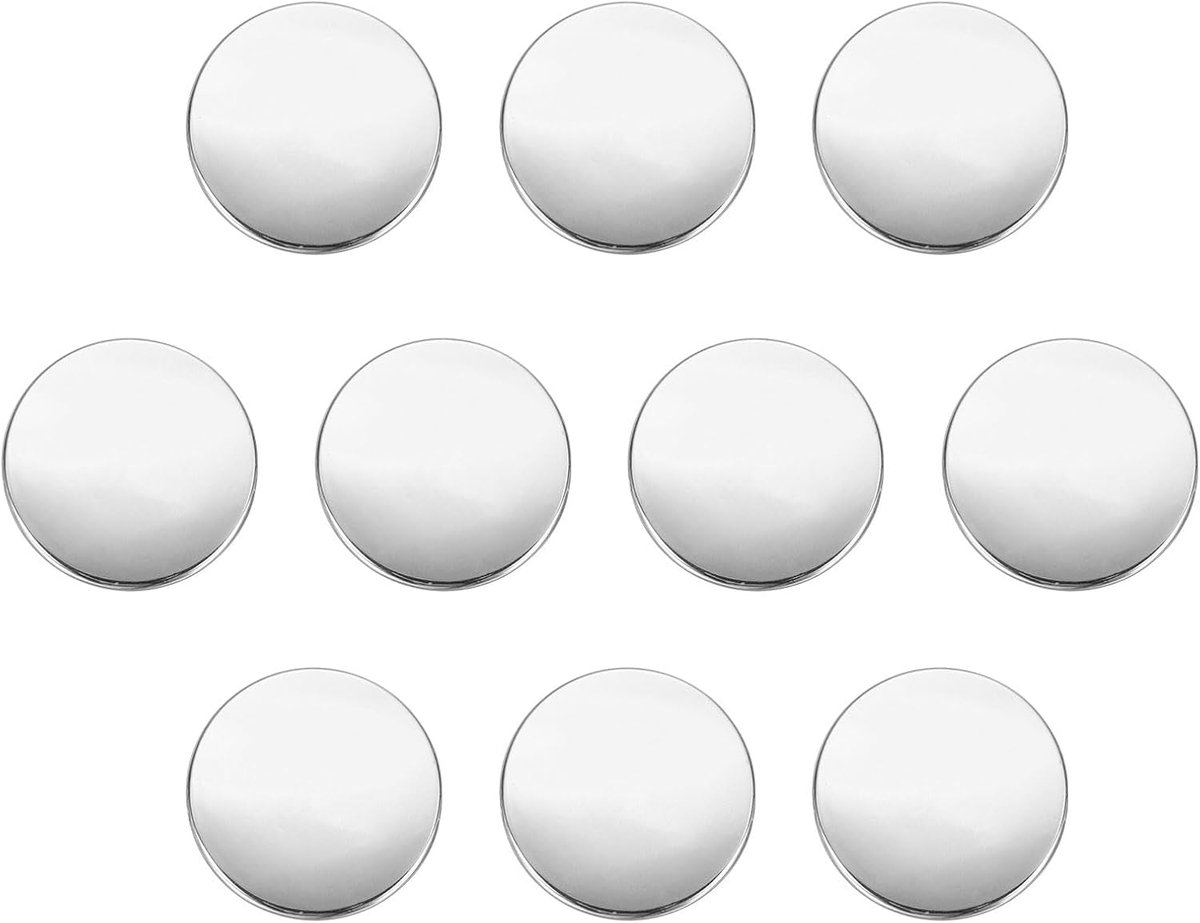 Knopenset, 25 mm zinklegering, schacht platte naaiknoppen, oogknopen, knutselknopen, vervangingsknoppen voor kleding, decoratie, doe-het-zelf accessoires, knopen
