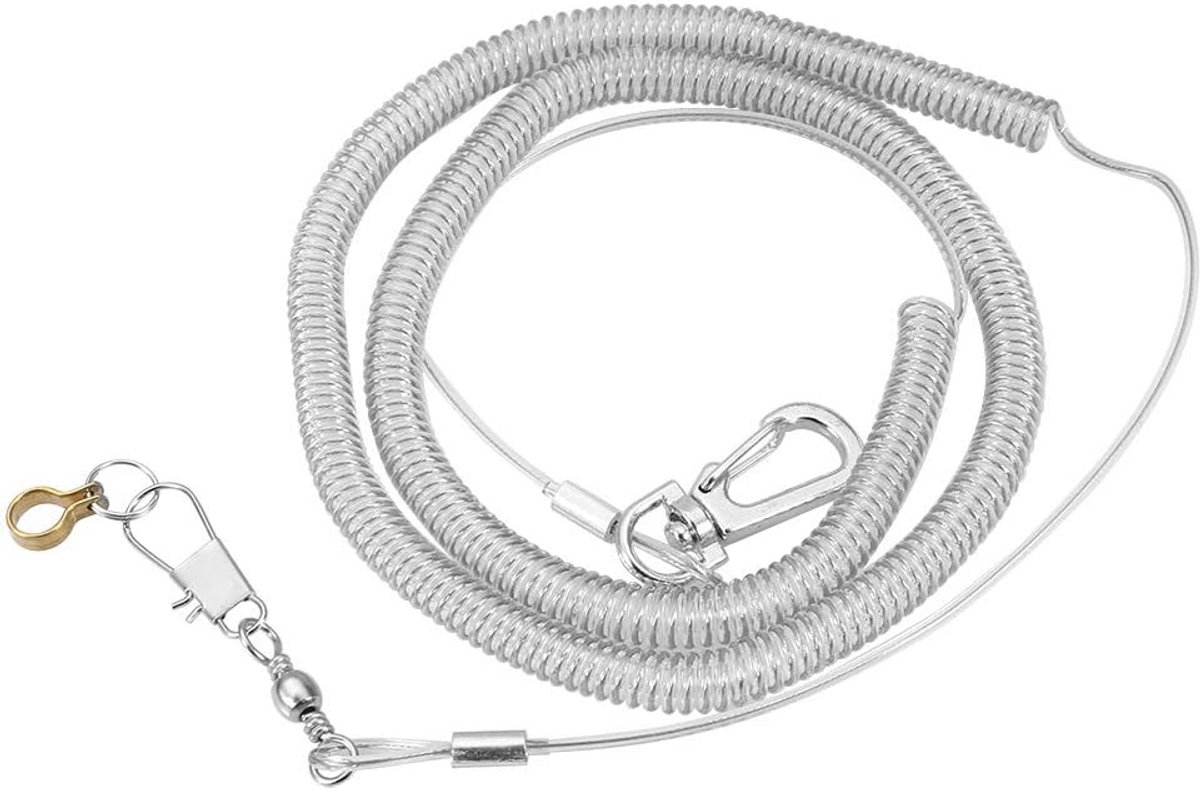 Vogel Anti Bite Fly Praktijk Touw Riemen Kits Voor Valkparkieten Spreeuw Vogels Vliegend Speelgoed 6 M Anti Bite Fly Oefen Touw (Foot Ring Dia.6.5Mm))
