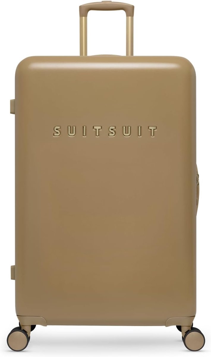 SnelShoppen - Lichtgewicht Reiskoffer - Grote Harde Koffer met 4 Wielen - TSA Combinatieslot - Ideaal voor Vakantie - Fusion Iced Coffee - 76x51x28 cm