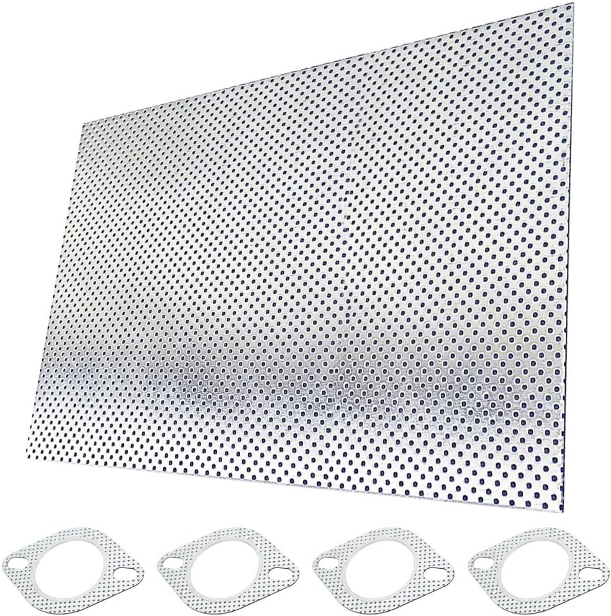 Afdichtingspapier voor uitlaat, uitlaatafdichting, dikte 1,6 mm, 30 x 20 cm, metalen afdichting voor uitlaatpijpen, hittebestendig, voor turbospruitstukken, valpijp, spruitstukverzamelaar