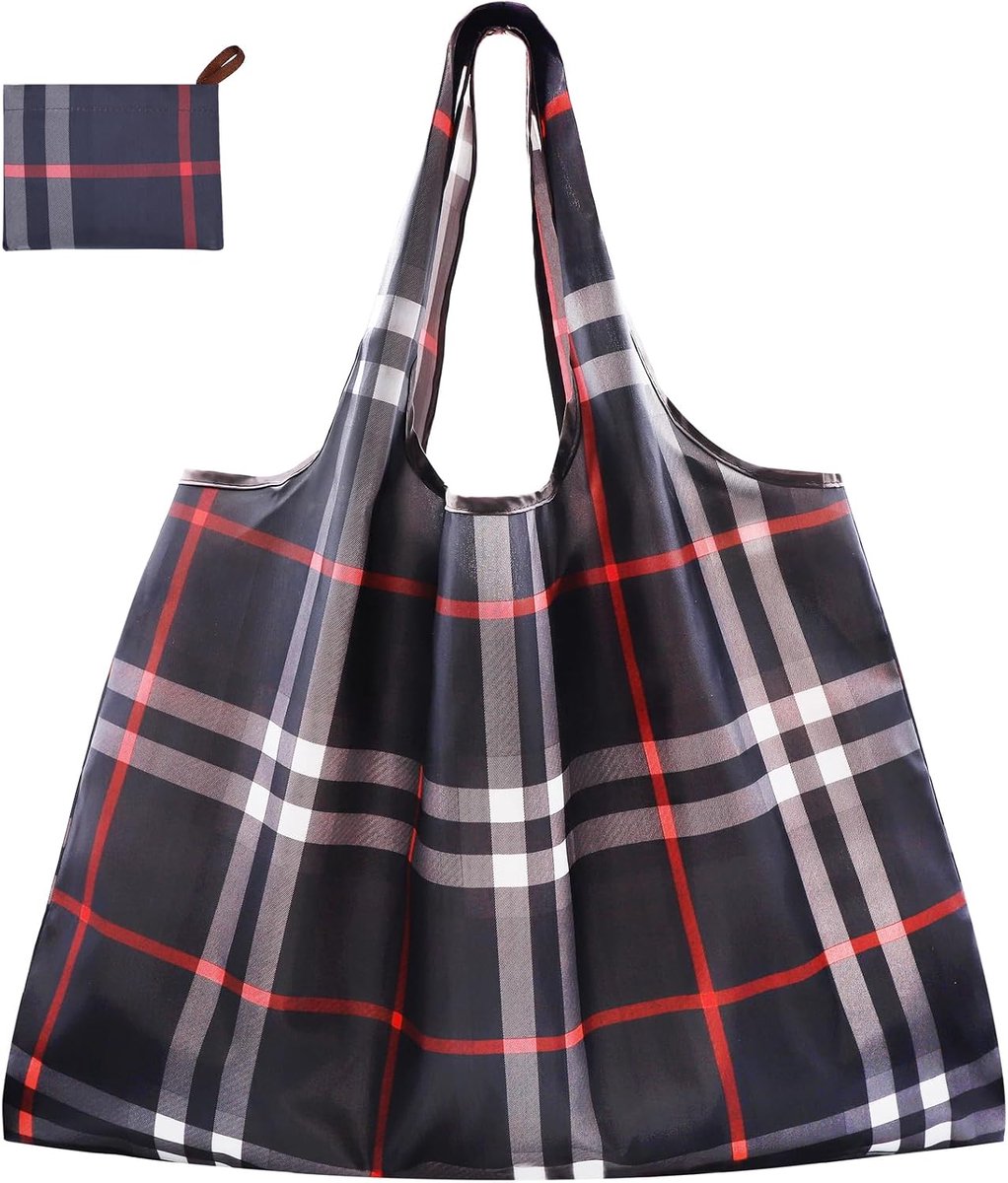 Herbruikbare Boodschappentassen, Grote Shopper Bag Lichtgewicht Zak Wasbare Handtas, Draagbare Tas voor Dagelijks Gebruik Boodschappen Reizen, 53 x 66 cm