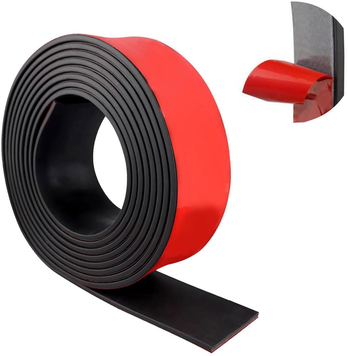 Rubberen band, zelfklevend, stevige rubberen band, neopreen rubberen mat, rubberfolie, rubberen plaat, zelfklevende rubberen afdichting voor afdichtingen, afdekking, knutselen (3,2 m × 50 mm × 3 mm)