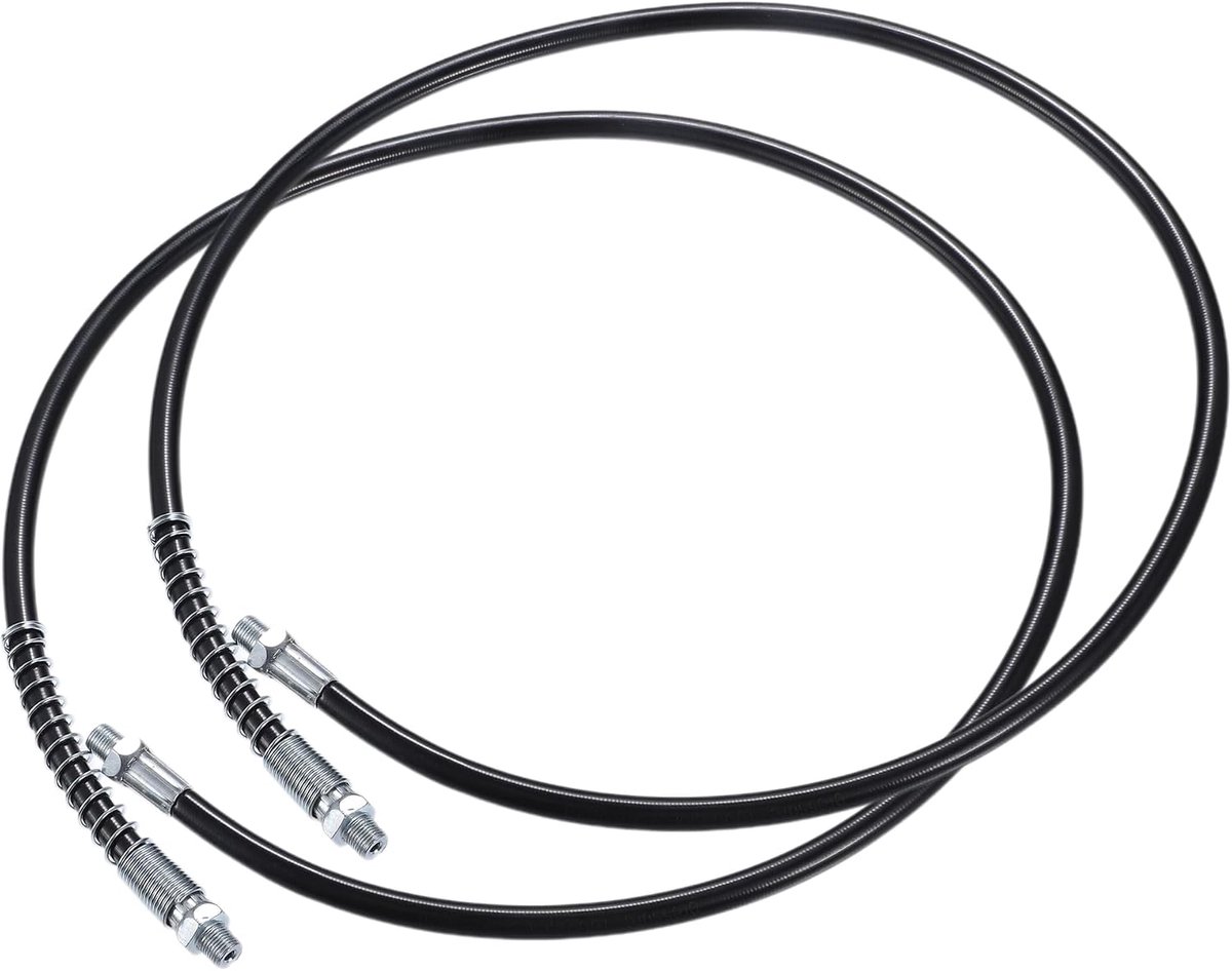 Vettpistool Flex slang 39 inch 1/8 inch NPT 2 stuks zwart | zwart, rubber en metaal, voor auto, aanhanger, grasmaaier, landbouw, industrie, scheepvaart, 4500 psi, 10 mm