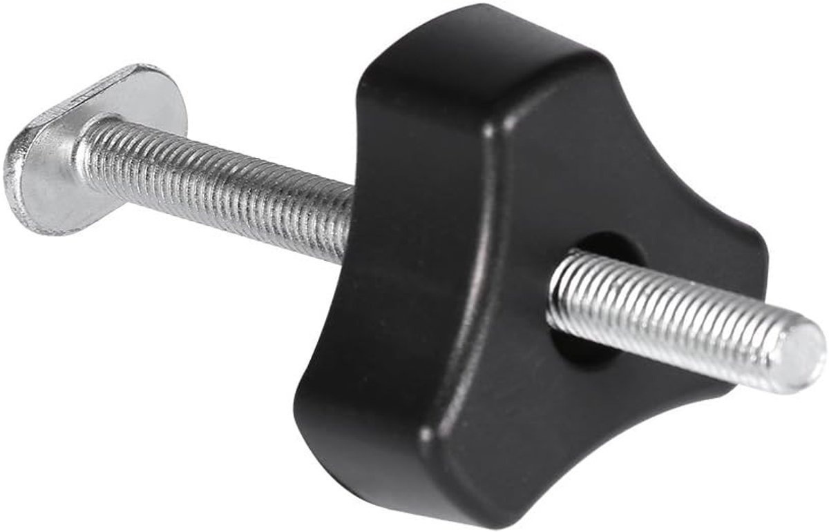 8 mm T-sleufklem met schroefdraad, metalen snelwerkende klemset voor T-sleuf T-Track houtbewerkingsgereedschap (alleen T-schroef+knopmoer)