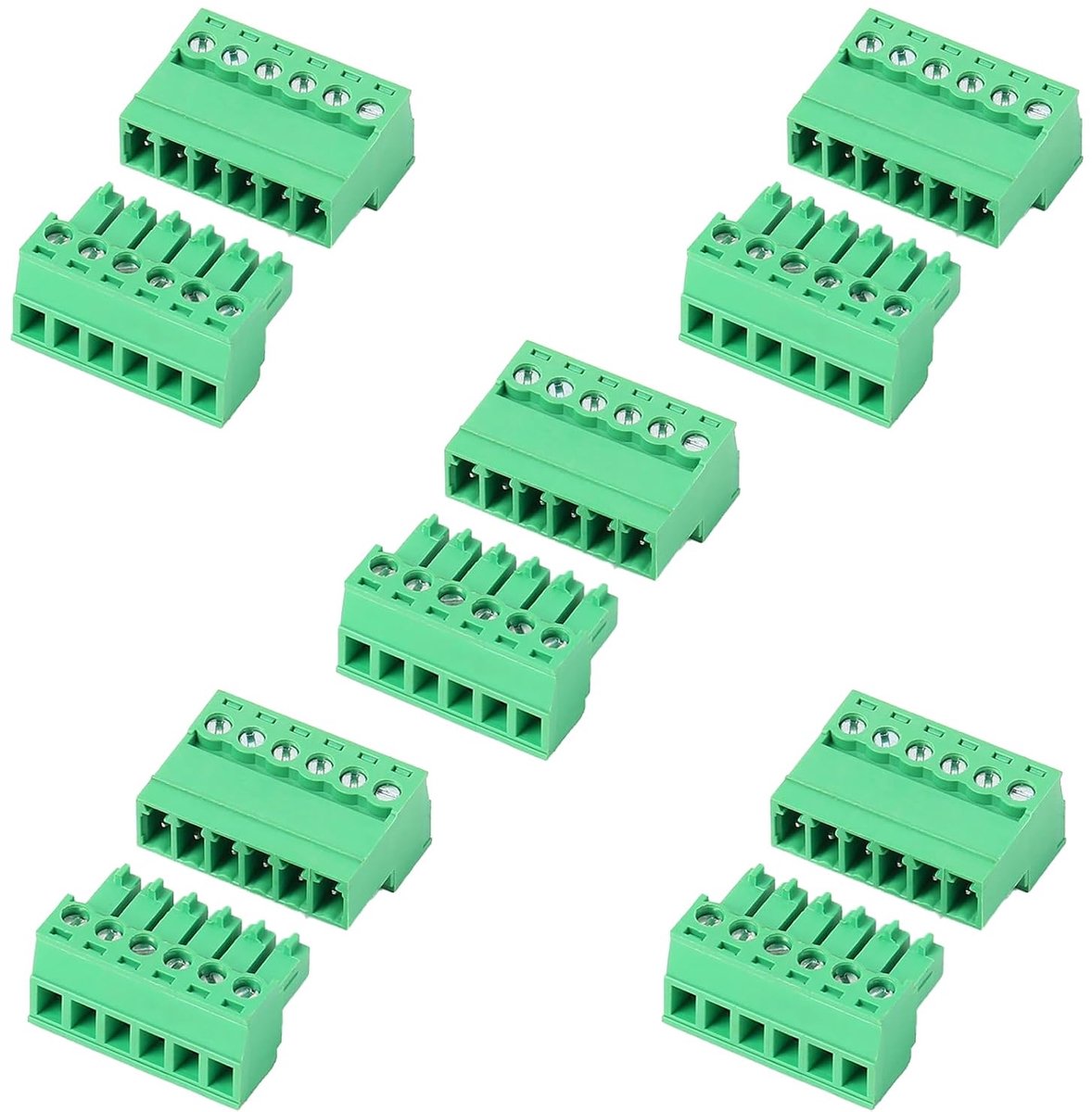 klemmen 3,81 mm pitch PCB schroef klemconnector klemblok pluggable voor socket panel mount (6)