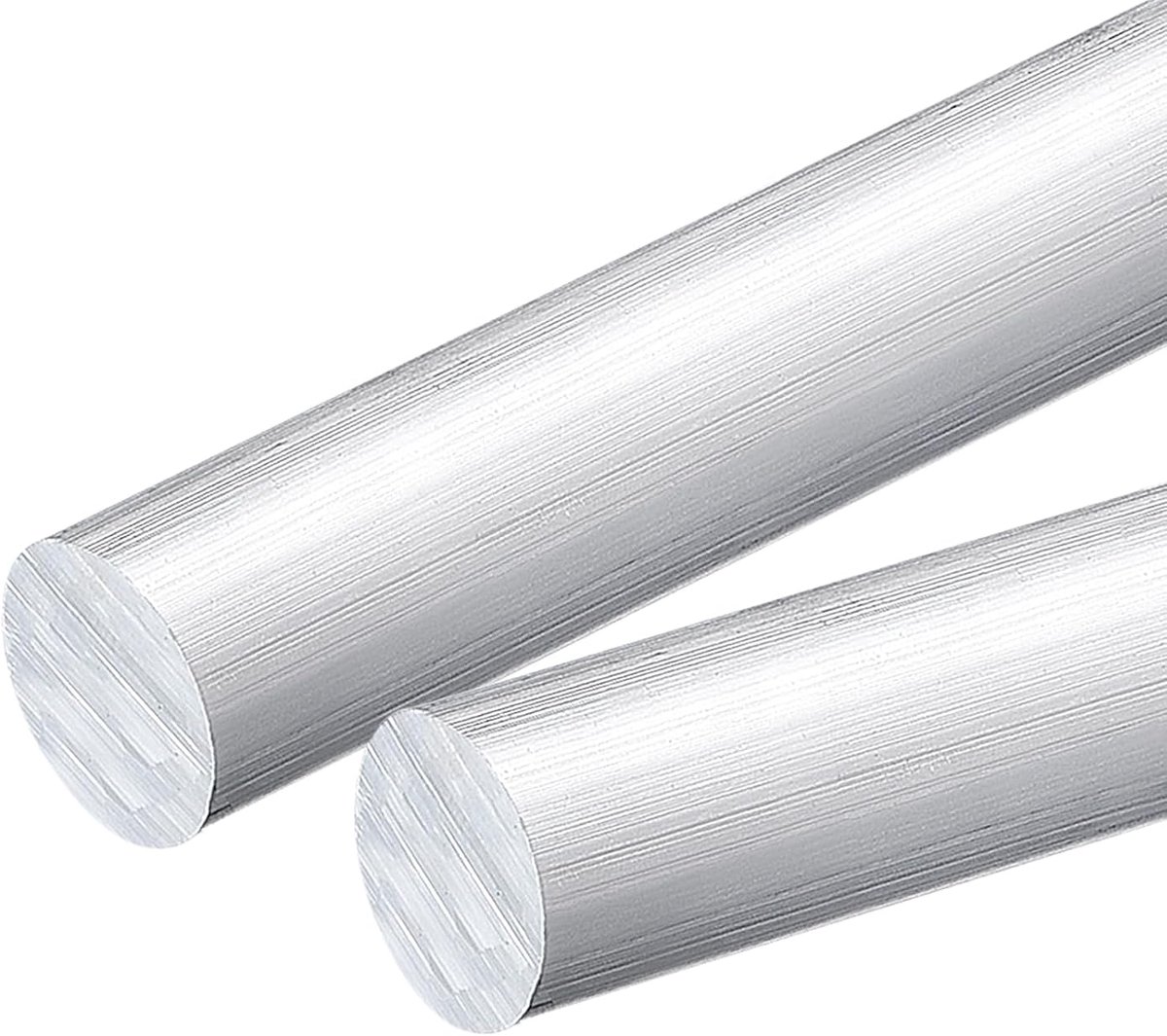 2 stuks ronde aluminium staaf 1 inch (26 mm) diameter, 153 mm lengte 6061 ronde aluminium staaf, volledige draaibank bar voor industrie, bouw, knutselen, handwerk