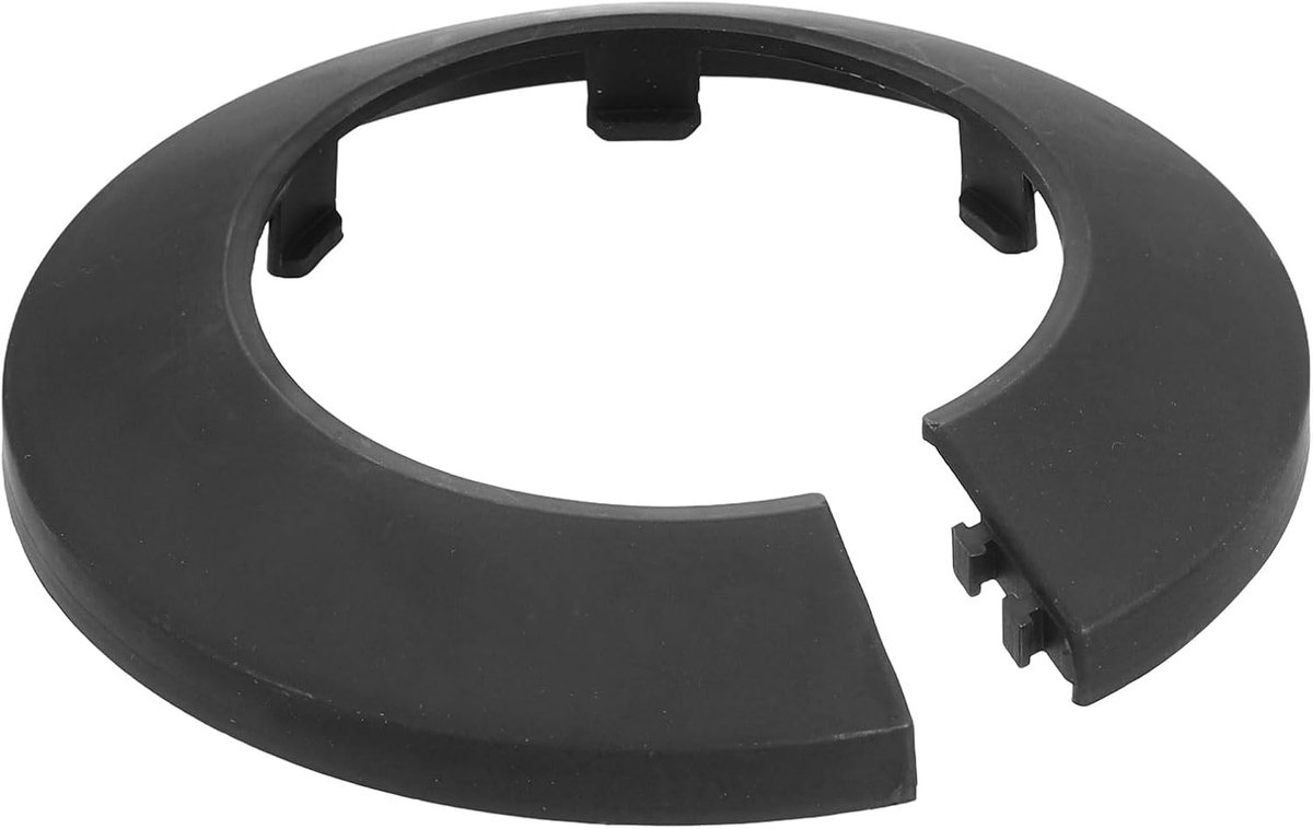 Patchplaat, 1 stuk, 50 mm, voor 1,9 inch buitendiameter, sleufslang, waterslangafdekking, decoratieve halsband, loodgietersplaten van PP-kunststof (zwart)