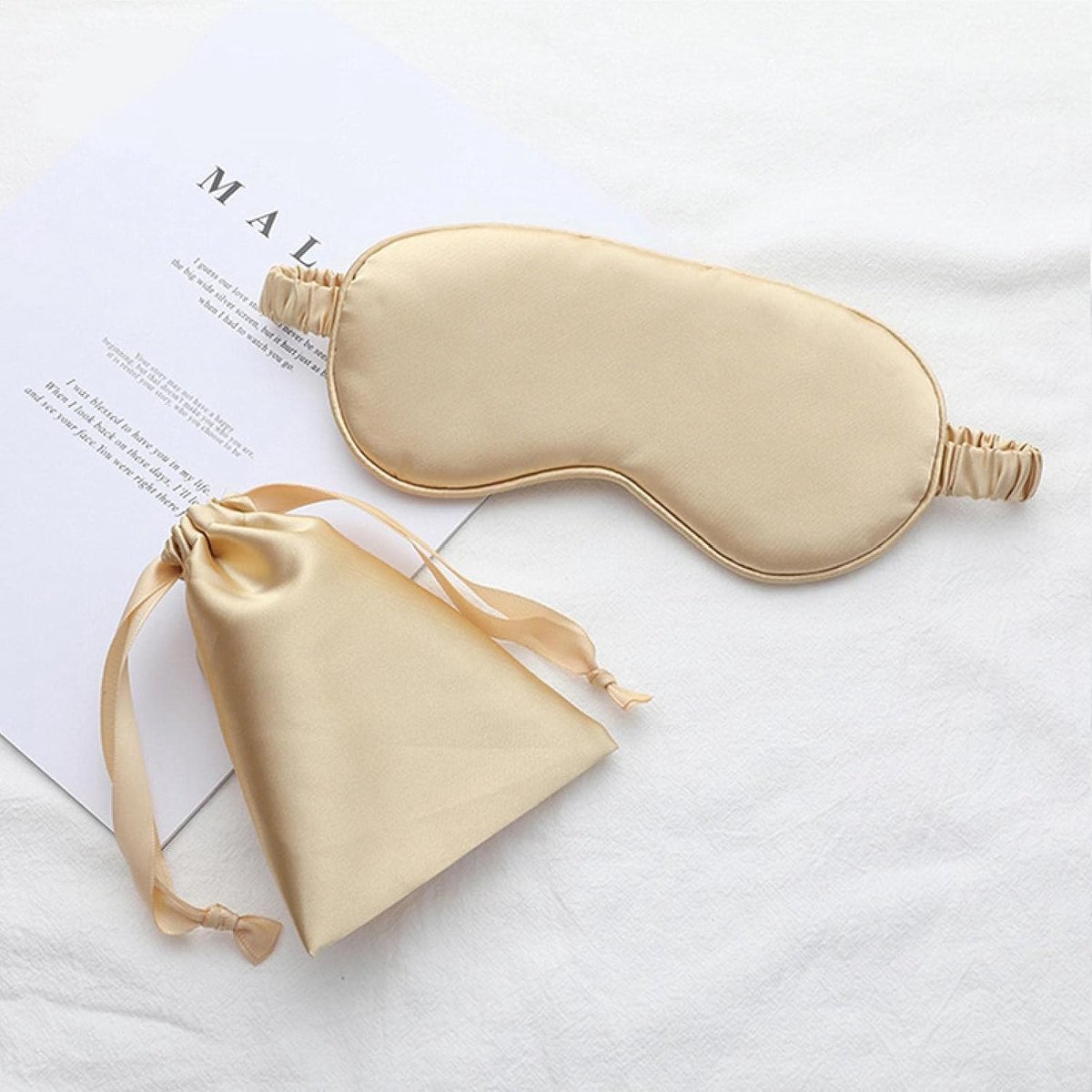 Zijde Nacht Oogmasker, Volwassen Vrouwen Mannen met Blackout Oog Masker Reizen Ontspannend Oogmasker Glad Masker