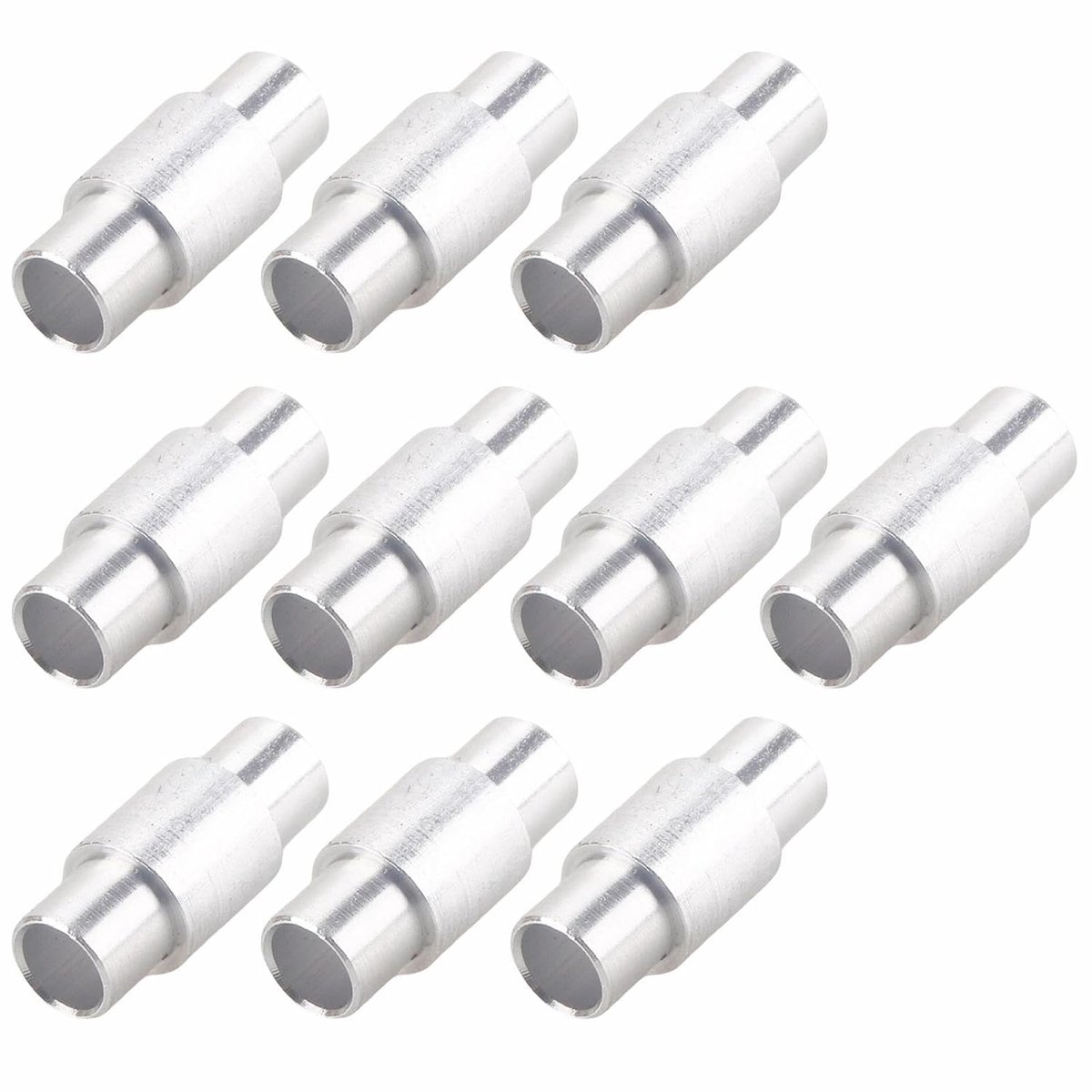 10 stuks skate-afstandhouders, aluminiumlegering, afstandhouders voor wiellagers, spacer voor skateschoenen, vermindert weerstand, voorkomt lagerbreuk, geschikt voor 8 mm lagers met 6 mm