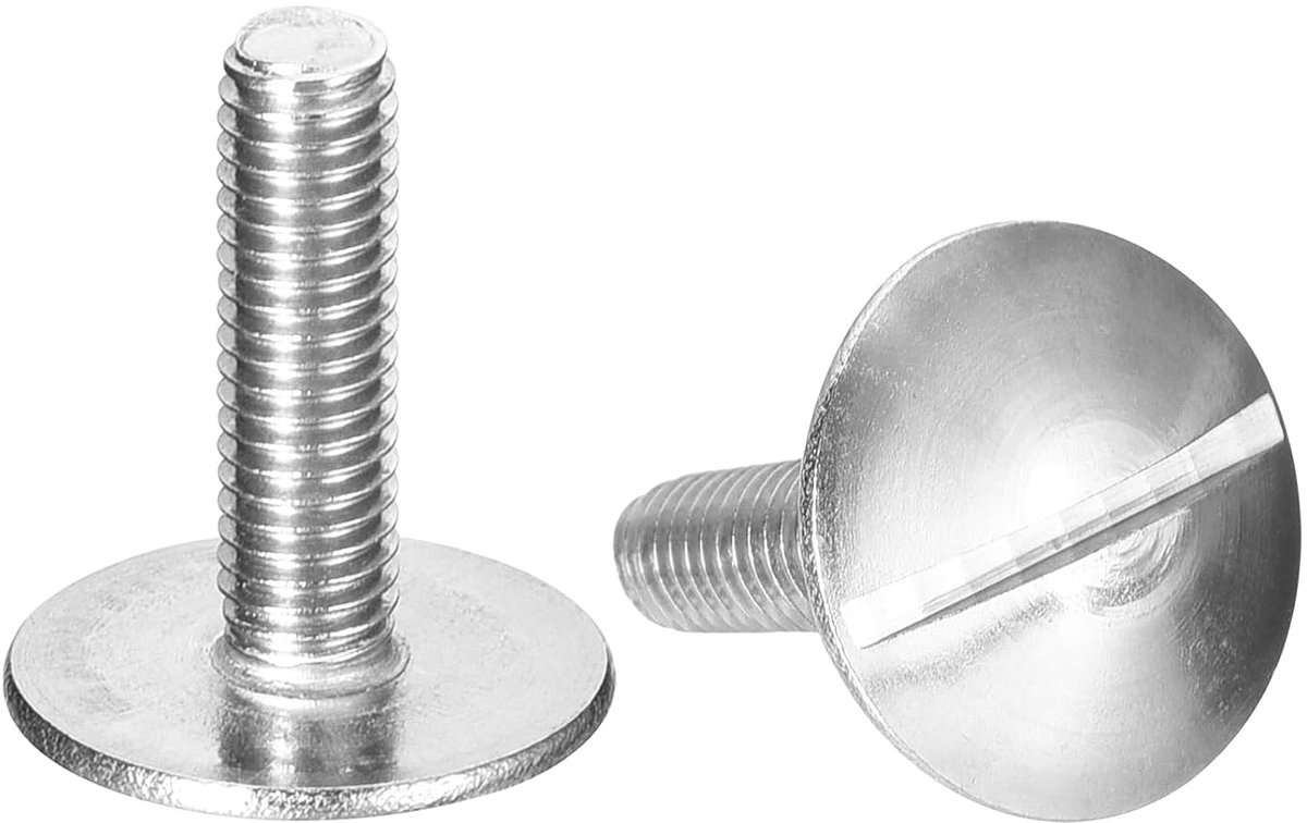 M5 x 20 mm extra grote platte kopschroeven, 5 stuks ronde kopschroeven van roestvrij staal 304