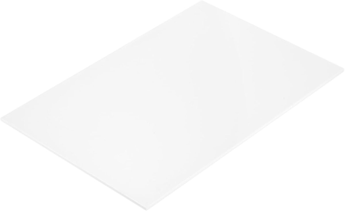 ABS-kunststof plaat, 30 x 20 cm, ABS-plaat, 2 mm dik, voor knutselen, modelbouw, autoreparatie, wit