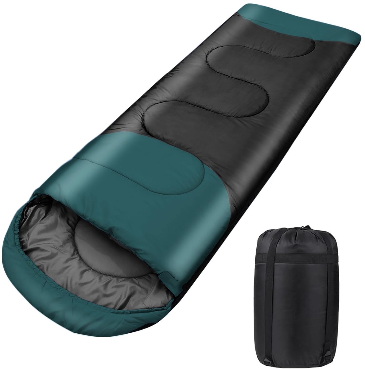 Slaapzak 220 x 80 cm - ultralicht 1000 g - voor 3 seizoenen - compact en eenvoudig mee te nemen - SnelShoppen