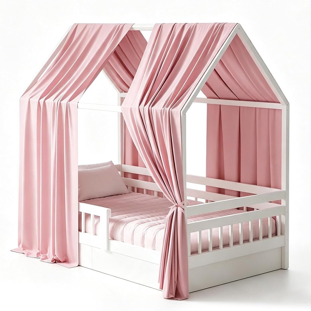 Huisbed hemel 135 x 350 cm - Mousseline - Open design - Verbeterde luchtcirculatie - SnelShoppen