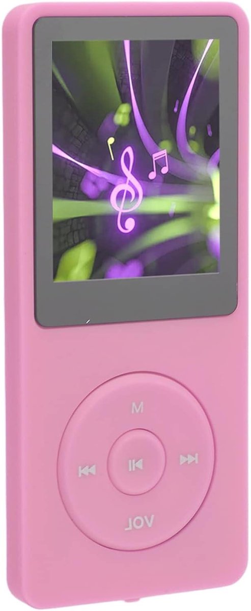 MP3 Speler - Muziekspeler MP4 - Muziek Luisteren - 1.8 Inch Scherm - 8GB Geheugen - Roze