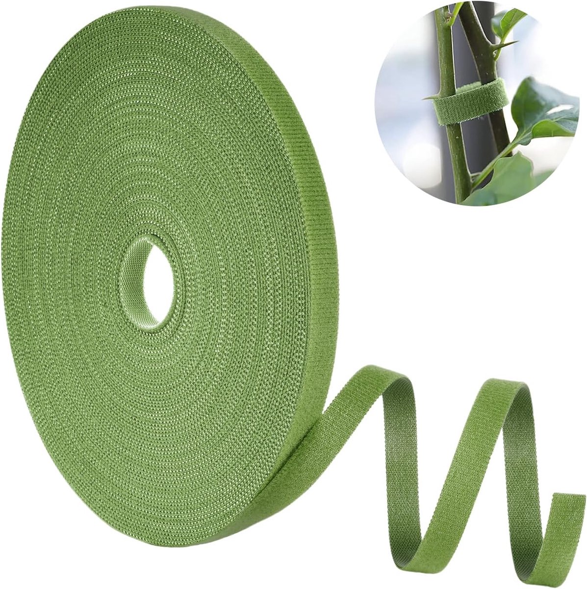 Plant tape 25 m - groen - dubbelzijdig - zelfklevend en multifunctioneel - SnelShoppen