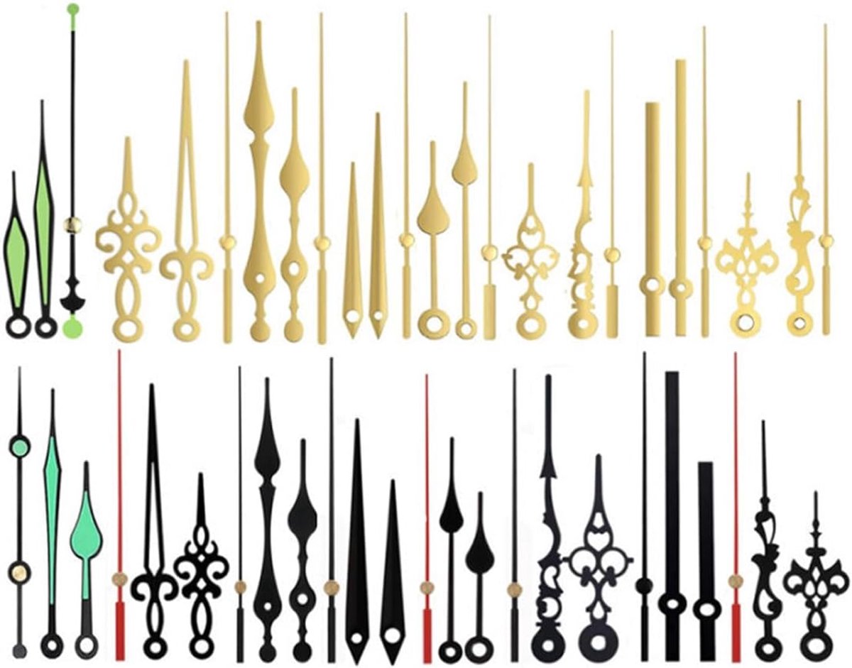 Wandklok uurwerken set 16 stijl handen - aluminium constructie - quartz beweging - DIY vervangonderdelen - SnelShoppen