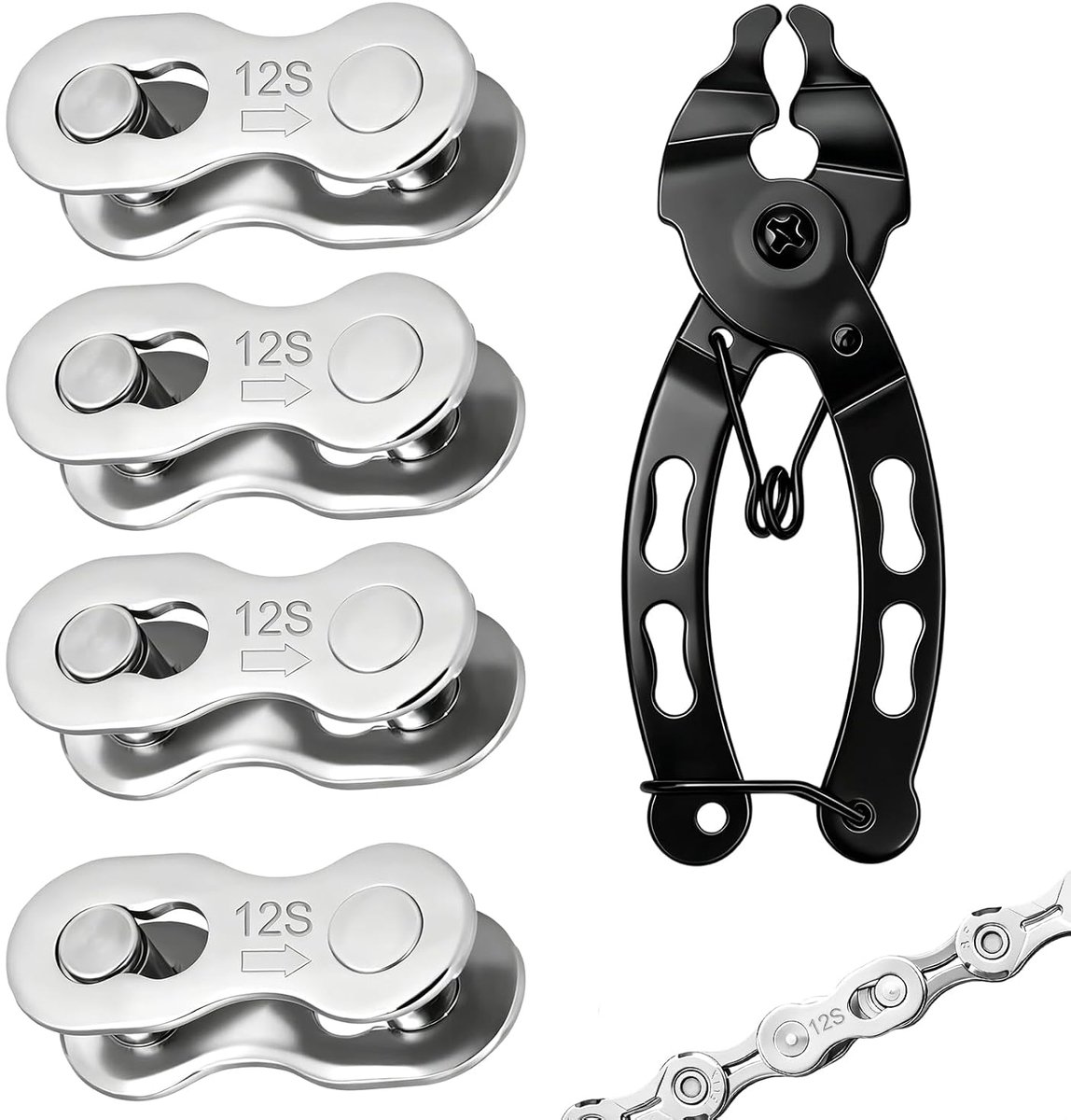 Kettingslot fietsketting - betrouwbare verbinding - staal - ideaal voor sportieve ritten - SnelShoppen