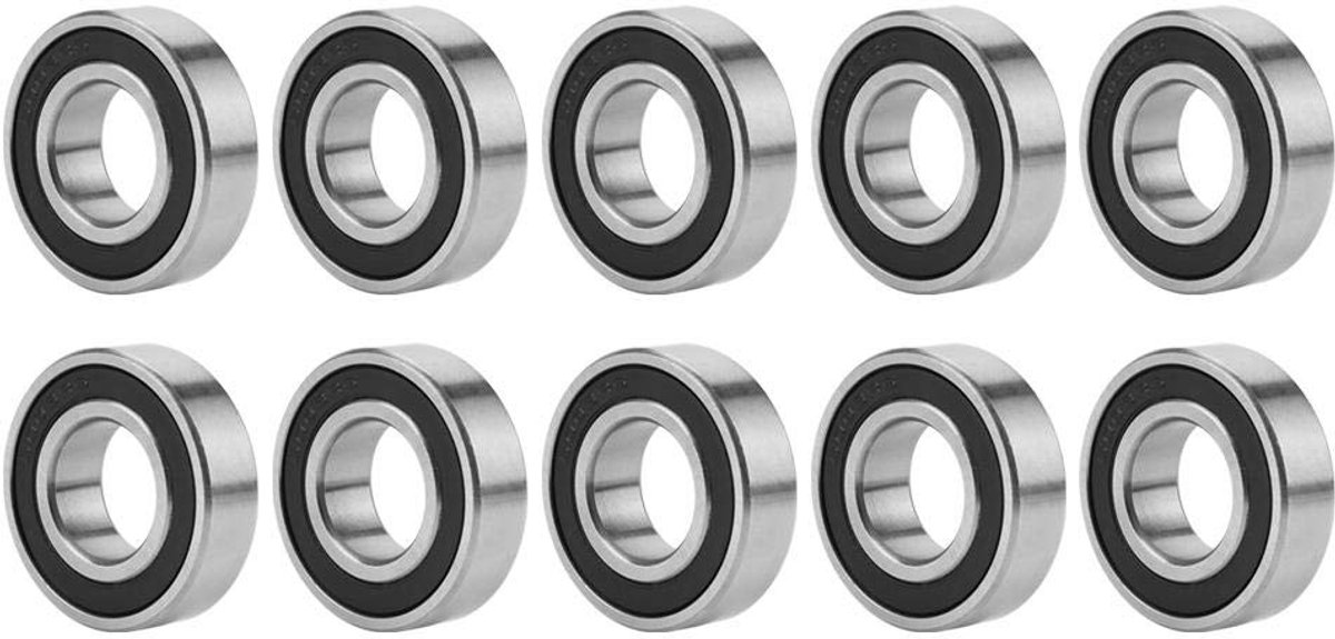 Lager 6003-2RS - RVS met rubber afdichting - 17 mm x 35 mm x 10 mm - Ideaal voor langdurig gebruik - SnelShoppen