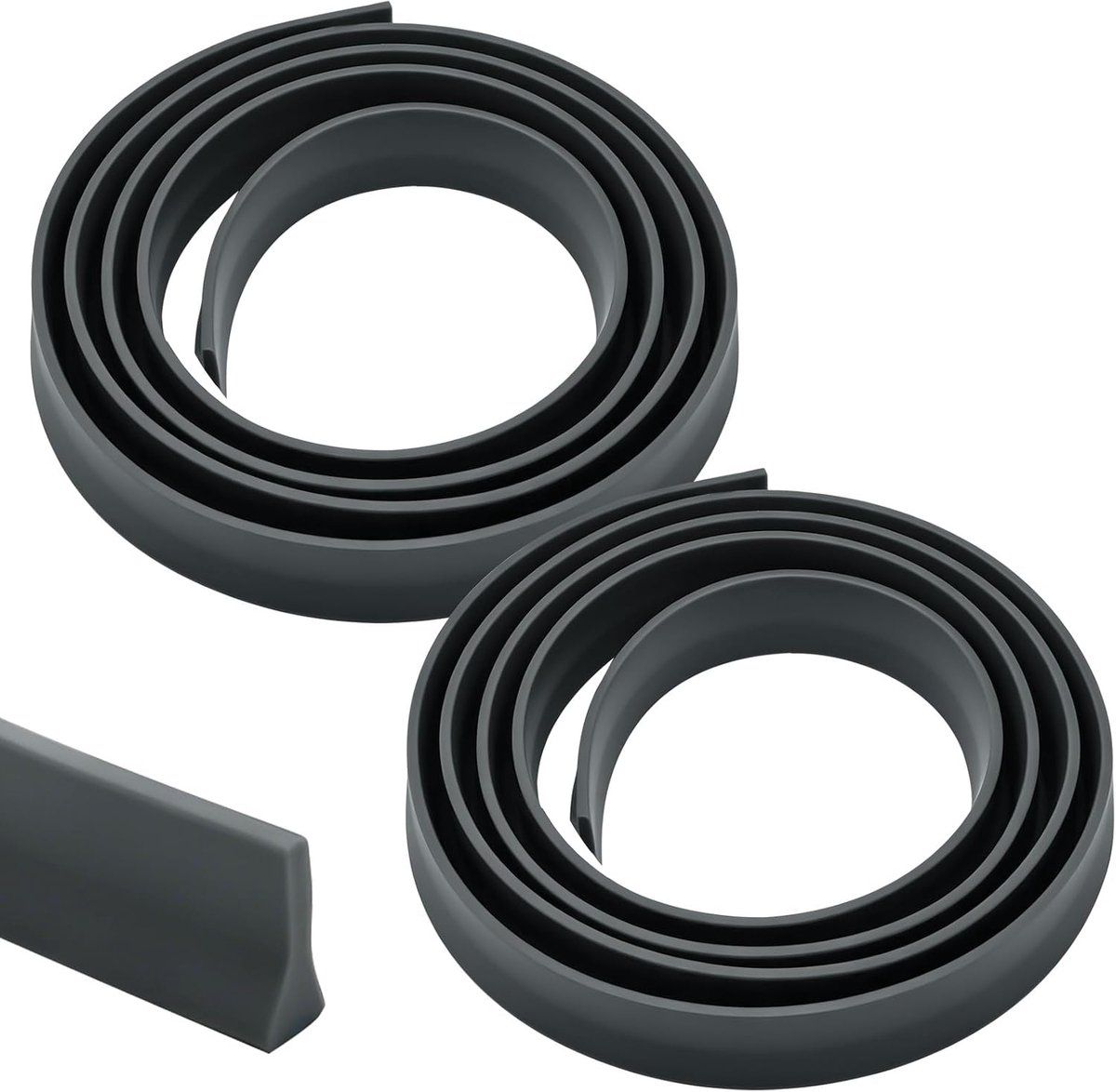 Stormdeurafdichtingsstrips 2 stuks - flexibel rubber - voor onderafdichting - voorkomt tocht - SnelShoppen