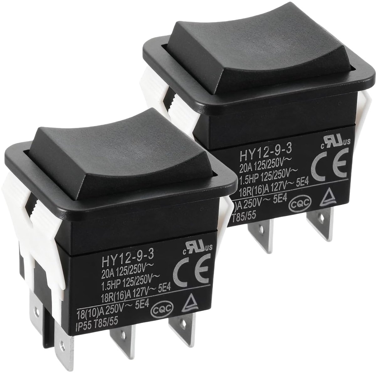 Toggle switch 6-polig - dubbele schakelaar - 125/250V, 20A - betrouwbaar voor elektrische apparaten - SnelShoppen