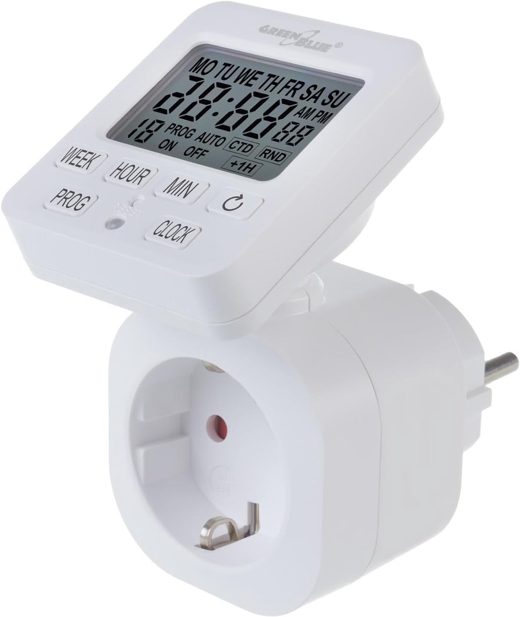 Digitale timer 16A - LCD display - 18 programma's - Bespaar energie met gemak - SnelShoppen