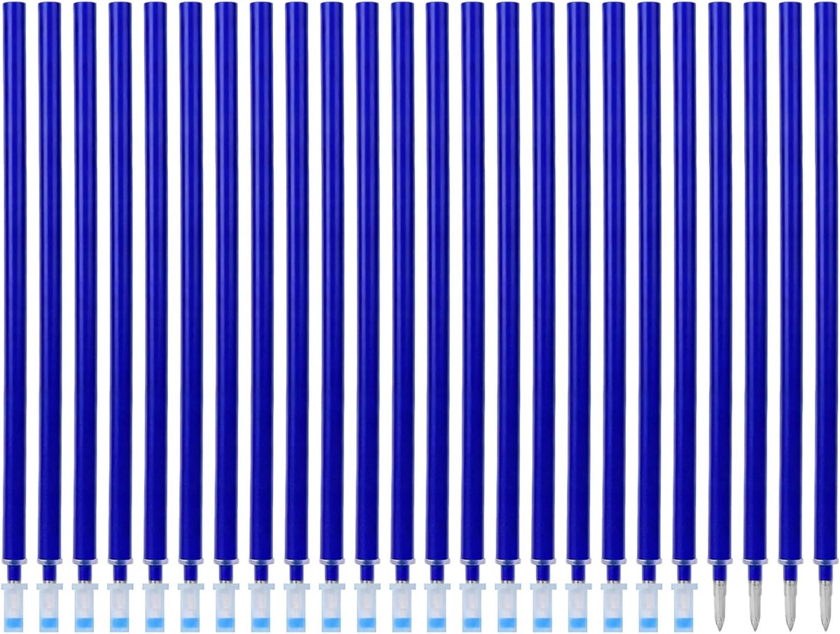 Set van 24 uitwisbare gelpenvullingen 0,7 mm - thermogevoelige vullingen - fijne punt - SnelShoppen
