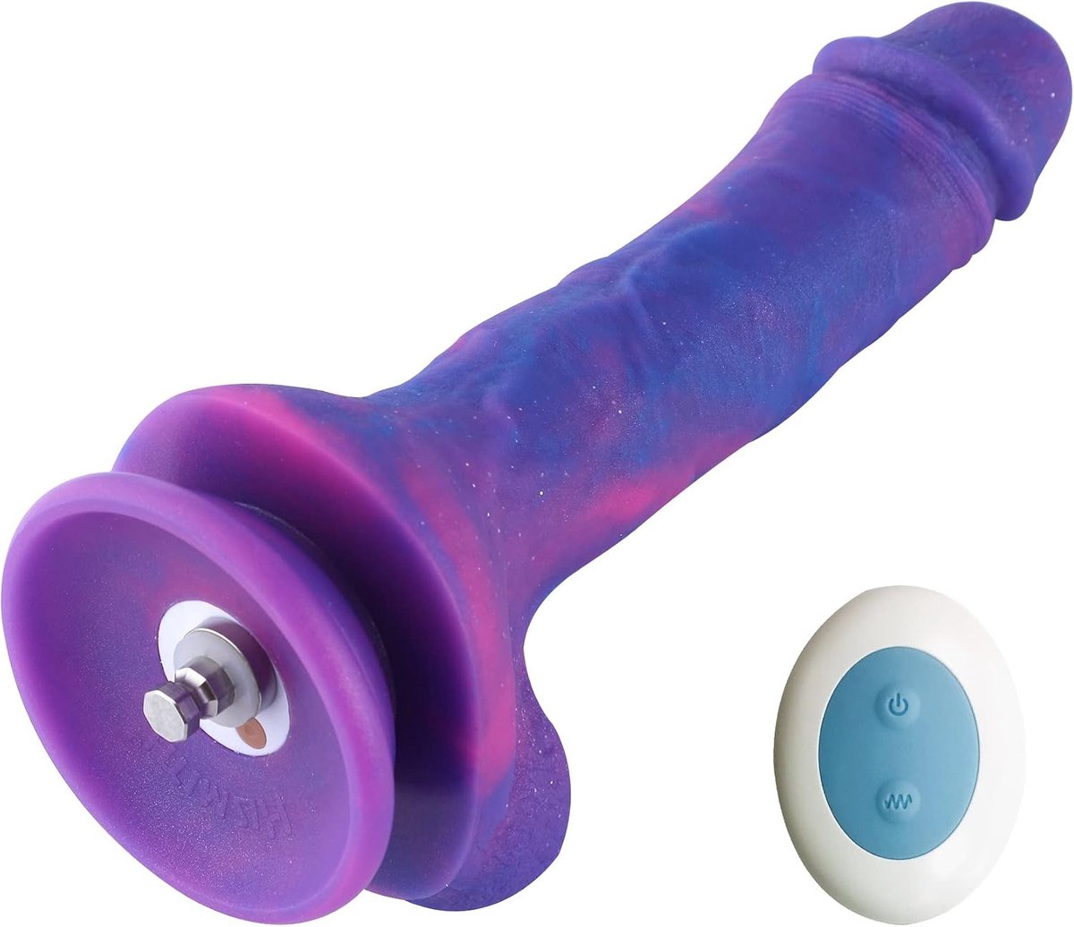 Dildo Vibrerend - Inclusief afstandsbediening - KlicLok aansluiting - Voor gebruik met Premium Sex Machines - SnelShoppen