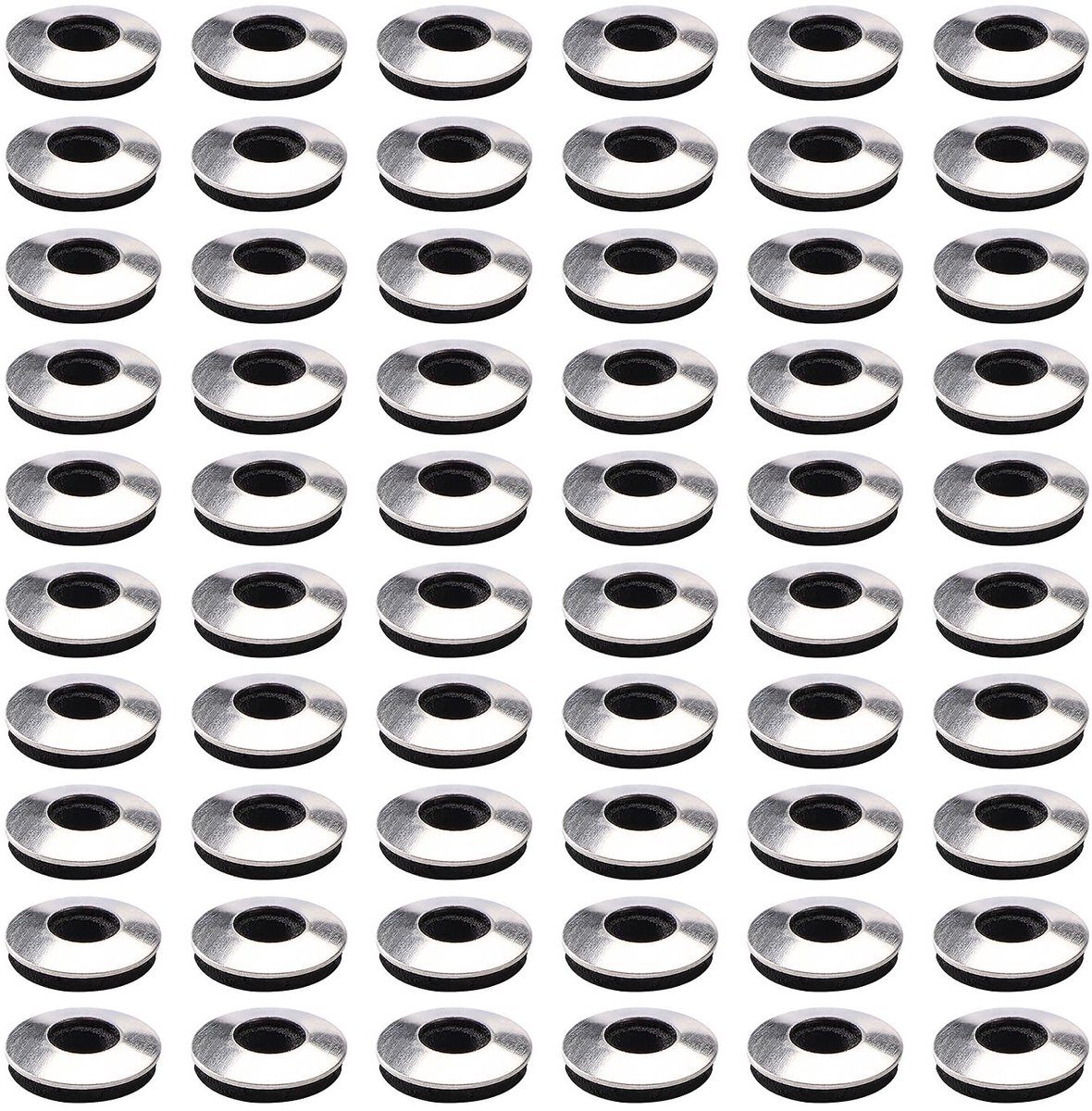 60 Stuks M4.2x12 mm RVS EPDM Afdichtringen, Roestvrijstalen Afdichtringen met Neopreen Achterkant, voor de Levering van Dakbouten aan Boten