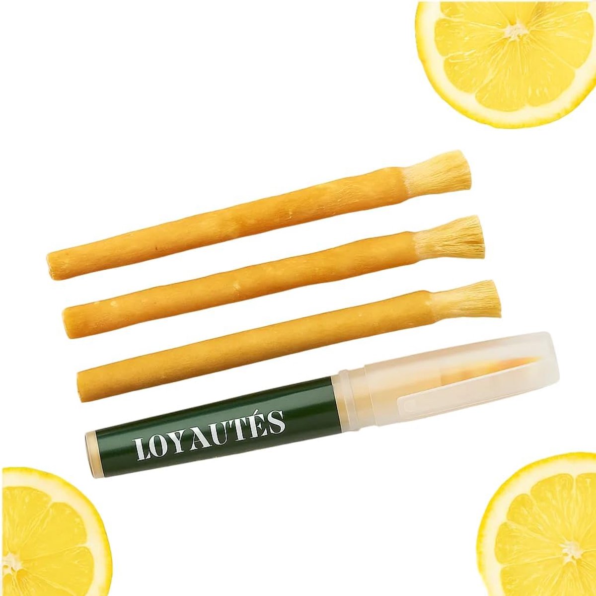 Miswak tandenborstel - 3 stuks - citroen - antibacterieel - natuurlijke mondverzorging - SnelShoppen