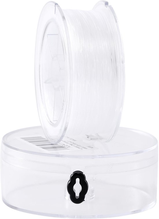 Visdraad 0,7 mm - Doorzichtige nylon vislijn - 45 meter met organiserende koffer - Ideaal voor knutselen - SnelShoppen — afbeelding 2