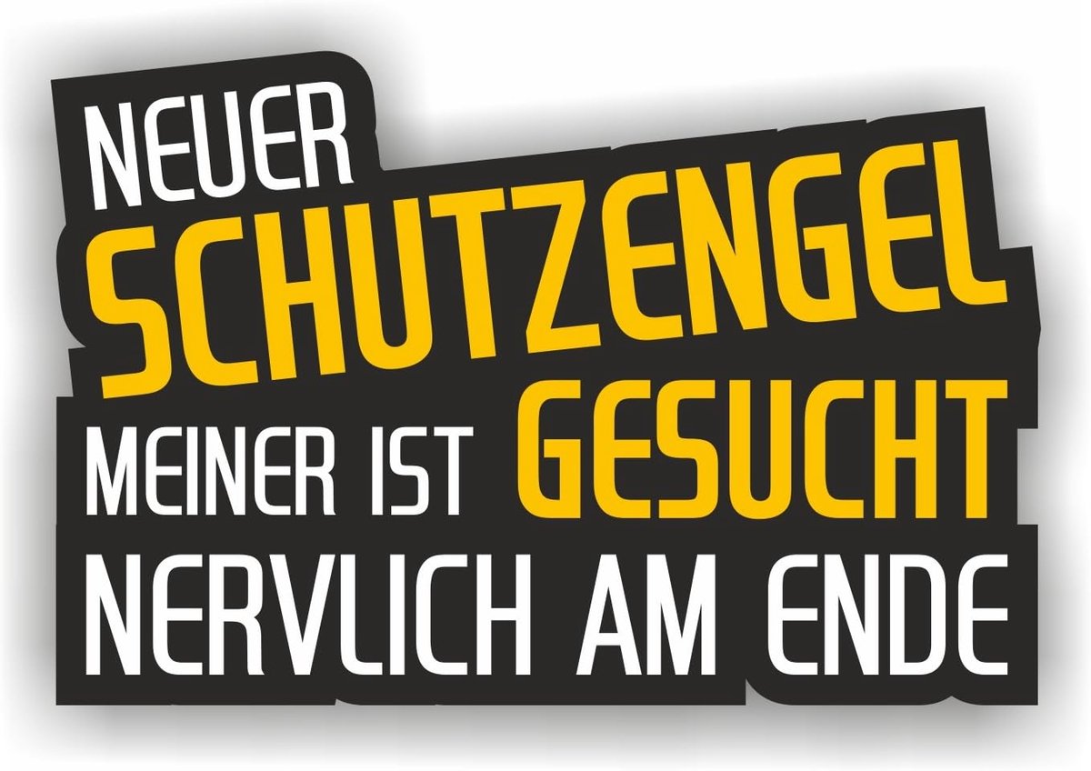 Autosticker 12x8cm - hoogwaardige sticker - grappige teksten - voor auto tuning - ShopVlot