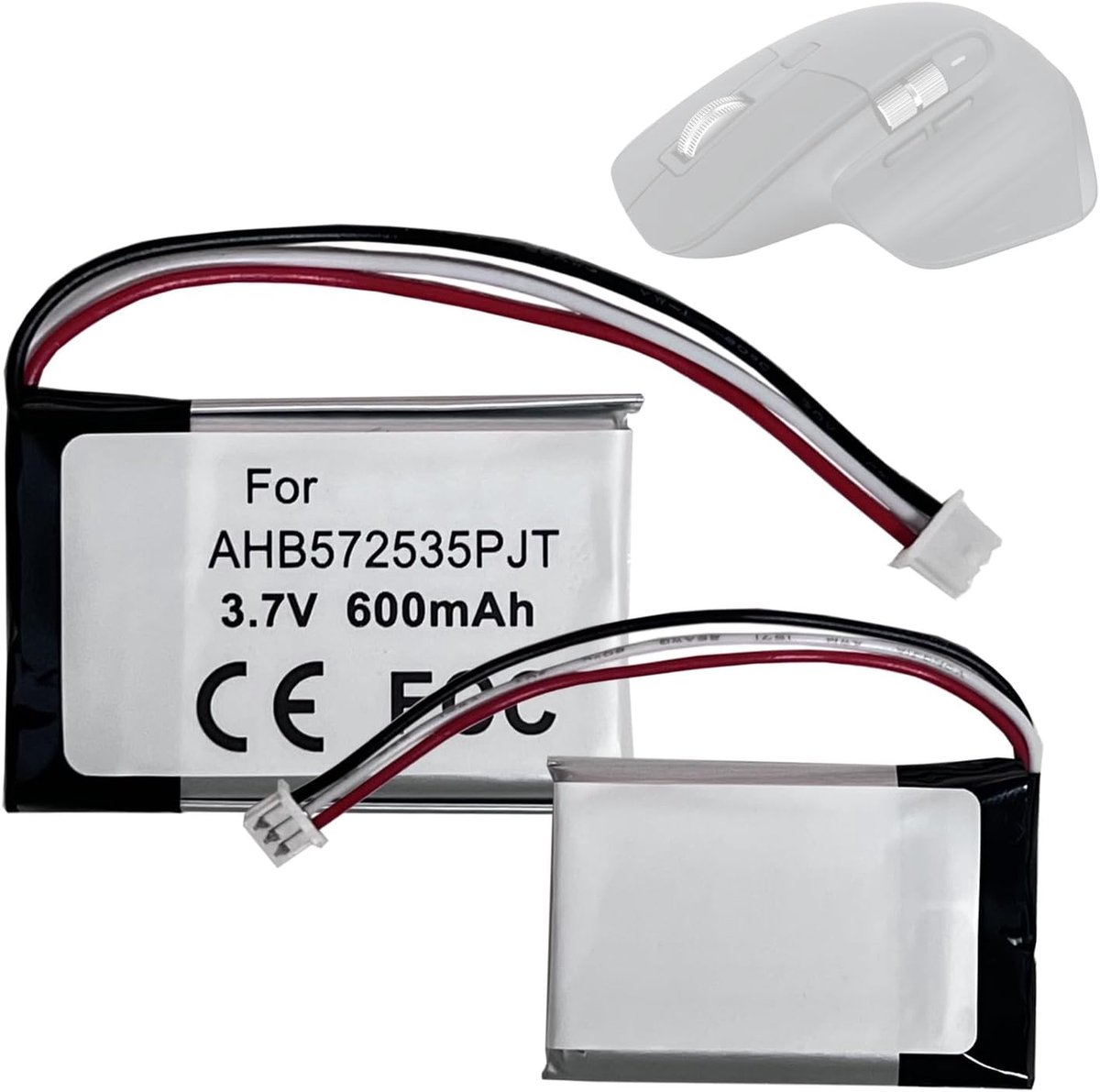 Vervangende batterij 533-000207 AHB572535PJT-04 - Compatibel met Lo-gitech MX Master 3S - 100% nieuw - ShopVlot