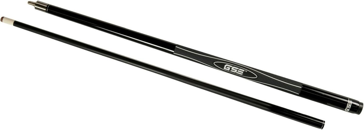 Poolcue 147 cm - 2-delig carbon - Beschermd tegen impact - Ideaal voor precisiespel - ShopVlot